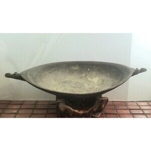 Vintage Papua New Guinea Ramu River Ceremonial Feasting Bowl Hand-carved  PNG